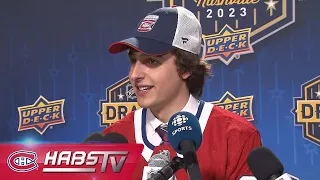 David Reinbacher on being selected 5th overall at the 2023 NHL Draft | FULL PRESS CONFERENCE