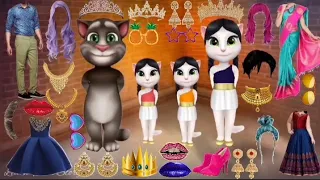 4 Talking Tom Funny Dulha  Dulhan ka funny bridal makeup comedy video 💋🌹🥳💅 | Cartoon