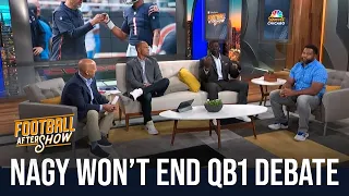 Bears' Matt Nagy won't end Justin Fields vs. Andy Dalton QB1 debate | Football Aftershow