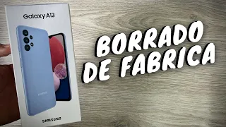 SAMSUNG GALAXY A13 📲  Restaurar De Fabrica O Borrado General de tu MÓVIL📱