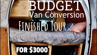 Budget Van Conversion Finished Tour | Ford Econoline $3000