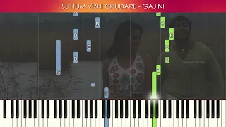 Suttum Vizhi Chudare  Piano/Keyboard Tutorial (with BGM's) | Harris Jeyaraj | Synthesia