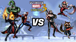 UMVC3 PARSEC - SPIDER-MAN/DORMAMMU/SHUMA GORATH VS TRISH/ROCKET RACCOON/VIEWTIFUL JOE!