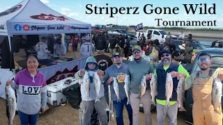 STRIPERZ GONE WILD Spring Memorial Tournament 4-6-24 MONSTER Striped Bass caught!