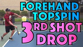 Topspin Forehand 3rd Shot Drop - How to hit an offensive 3rd shot drop  (Advanced)