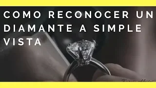 Como reconocer un DIAMANTE a simple VISTA | Como saber si es diamante real