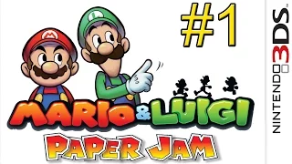 Mario & Luigi Paper Jam {3DS} часть 1 — Слияние Миров