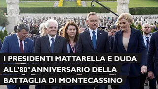 Mattarella a Cassino in occasione del 80° anniversario della battaglia
