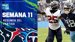 Houston Texans vs Tennessee Titans| Semana 11 2021 NFL Game Highlights