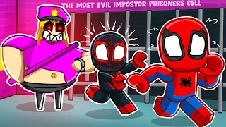 Escaping GIRL BARRY'S PRISON with Spiderman & Miles!