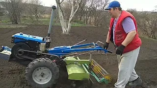 12.04.2022.Мотоблок Кентавр. Весенняя фрезеровка огорода.