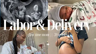 LABOR & DELIVERY VLOG || 39 weeks pregnant