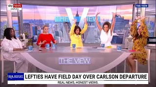 Hosts at the 'dumbest show' in the US celebrate Tucker Carlson's departure from Fox News