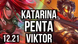 KATARINA vs VIKTOR (MID) | Penta, 2.0M mastery, 21/3/5, 600+ games, Legendary | EUW Diamond | 12.21