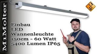 LED Leuchte für Garage & Carport /150cm  - Montage und Installation