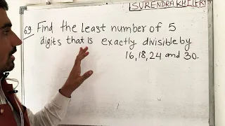 find   the   least   number   of   five   digits   that is   exactly   divisible   by   16 18 24 30