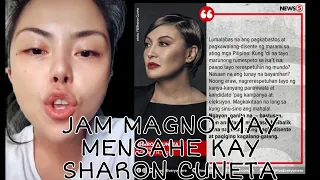 JAM MAGNO MAY MATINDING MENSAHE KAY SHARON CUNETA "BASTOS AT WALANG DISENTE!"