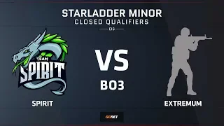 [RU] Spirit vs Extremum | Map 1 – Vertigo | CIS Minor Closed Qualifier – StarLadder Major 2019