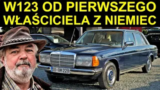 Mercedes W123 300d: Niemiec zostawił nawet kasety. Zobacz czego słuchał