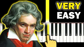 Ode To Joy - Ludwig Van Beethoven - VERY EASY Piano tutorial