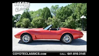 1974 Corvette for Sale at Coyote Classics