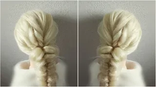 Прическа на резинках. Очень красивая и простая вечерняя прическа. / Hairstyle with elastic bands