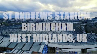 St Andrews Stadium, Birmingham, England, Drone Footage (4K)