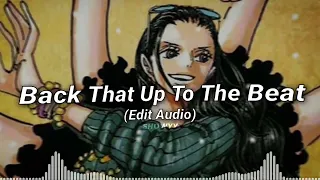 Back That Up To The Beat Edit Audio