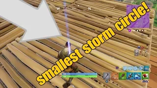 Fortnite SMALLEST STORM CIRCLE FUNNY!