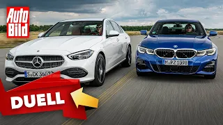 Mercedes C-Klasse vs. BMW 3er (2021) | Das Duell der Limousinen mit Dennis Petermann