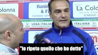 Mister del Teramo calcio Vivarini a D'Aloisio:«Ma che mestiere fai?"