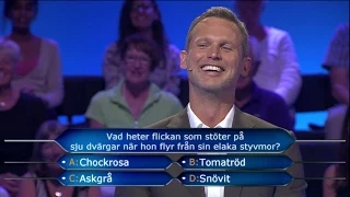 Rickard Sjöbergs fantastiska felsägning - Postkodmiljonären (TV4)