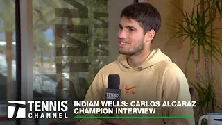 Carlos Alcaraz Returns to World No.1 after Winning Indian Wells; 2023 Indian Wells Final Interview