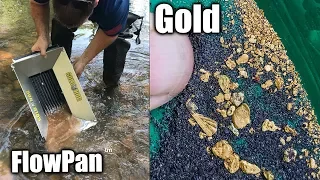 Gold Prospecting Testing New FlowPan ConBox