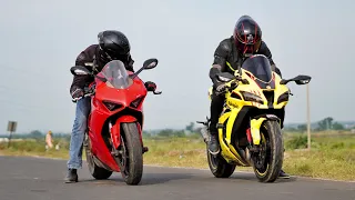 Ducati Panigale V4 Vs Kawasaki Zx-10R | Drag Race | Isne To Dho Dala😂