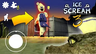 ИГРАЮ ЗА КРОКОДИЛА + НОВЫЙ БАГ в ICE SCREAM 3 обновление МОРОЖЕНЩИК 3