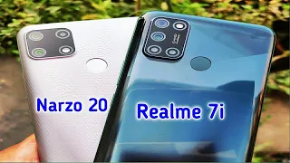 Realme 7i vs Realme Narzo 20 Speed Test | Camera | Comparison | Antutu Bench Mark Scores