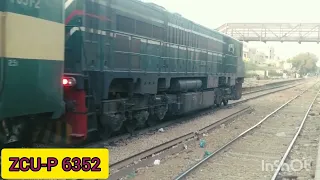 17 UP MILLAT EXPRESS PASSING THROUGH CHANESAR HALT LEAD BY ZCU P 6352😍😍