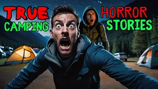 60 Mins Of True Camping Scary Horror Stories for Sleep Black Screen With Ambient Rain Vol 2