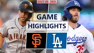 San Francisco Giants vs. Los Angeles Dodgers Highlights | July 20, 2021 (Wood vs. Núñez)