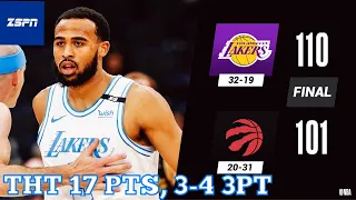 Lakers Cruise Past Raptors Despite Montrezl Harrell Ejection, THT 17 Pts,