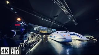 4K Japan walk | Japan Maglev Train Park with full-scale train models