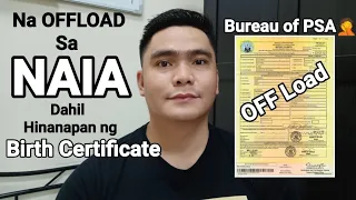 NA OFFLOAD SA NAIA DAHIL HINAHANAPAN NG MGA BIRTH CERTIFICATE | IMMIGRATION OFFICER NAIA | MIAA