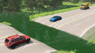 Cars vs Deep Water #7 – BeamNG.Drive