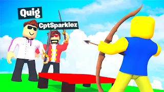 Me And CaptainSparklez Are NOOBS At Roblox Bedwars