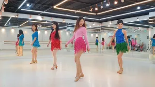 Bachata (Beginner) teach line dance| Withus Korea
