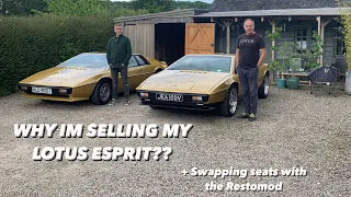 Why I'm Selling My Lotus Esprit! The Honest Truth | Swapping Seats With The Esprit Restomod