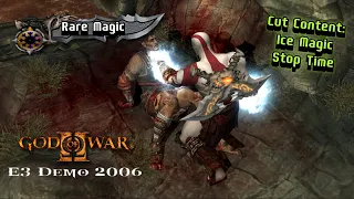 Discovered Beta: Cory Barlog sneak peek God of War II E3 Demo 2006 PS2