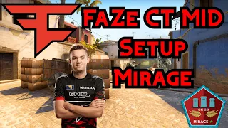 FaZe Mirage Aggressive CT Mid Setup (CS:GO Strategy Breakdown)