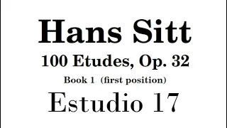 Hans Sitt (Estudios, Op 32) Libro 1 - Lección 17